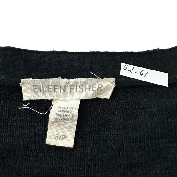 Eileen Fisher Charcoal Organic Cardigan Women's Sweater Size Small | 62-61 - Picture 4 of 6